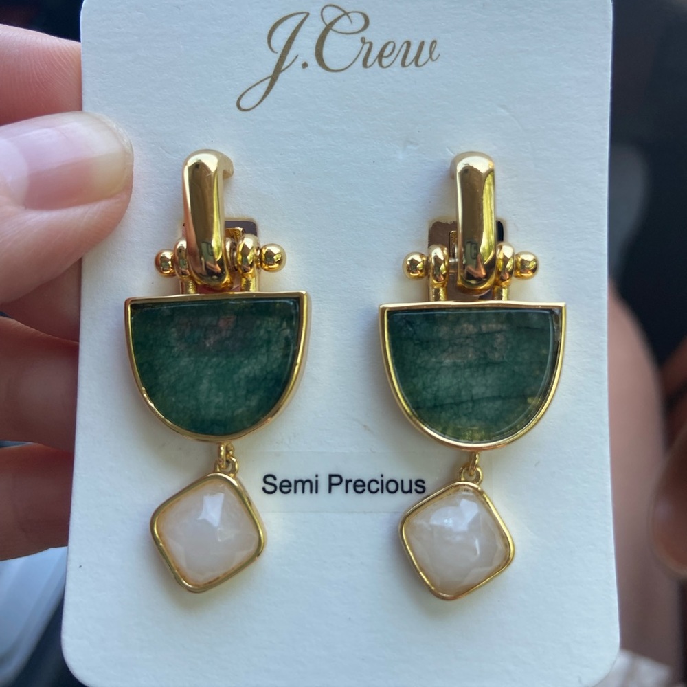 NWT JCrew Semi Precious Earrings
